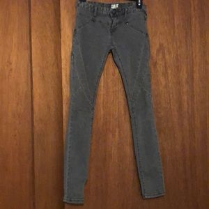 Free people gray skinny jeans